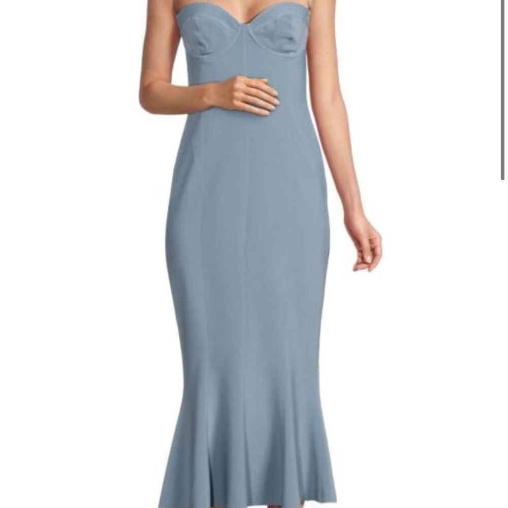 Norma Kamali - new with Tags - sweetheart corset midi dress